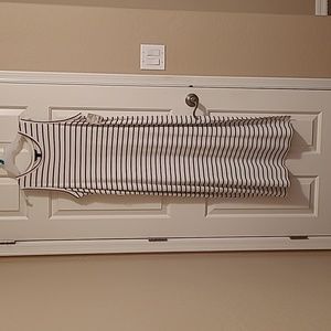 BANANA REPUBLIC...Black a White Stripped tall dress along with a Sach.  large.